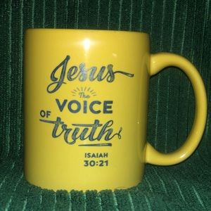Jesus Scripture Mug in Yellow